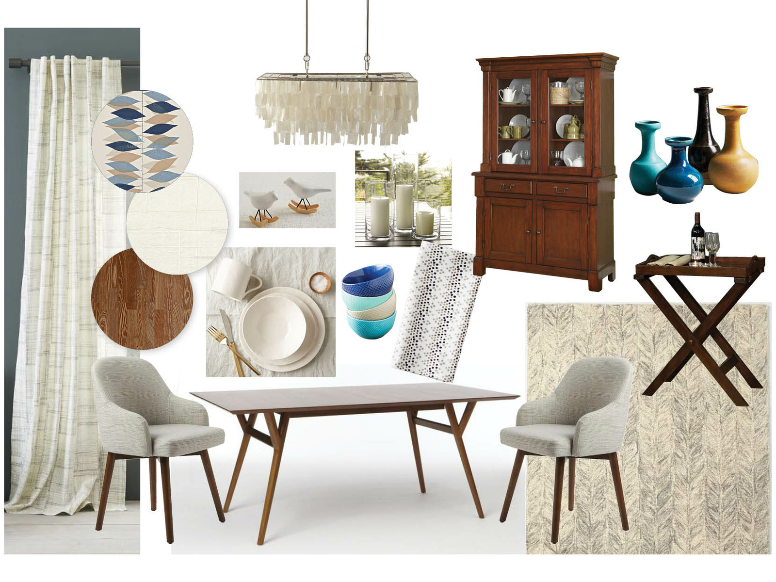 Interior design collage. A dining room. V. 2 by Dina Vensko on Dribbble