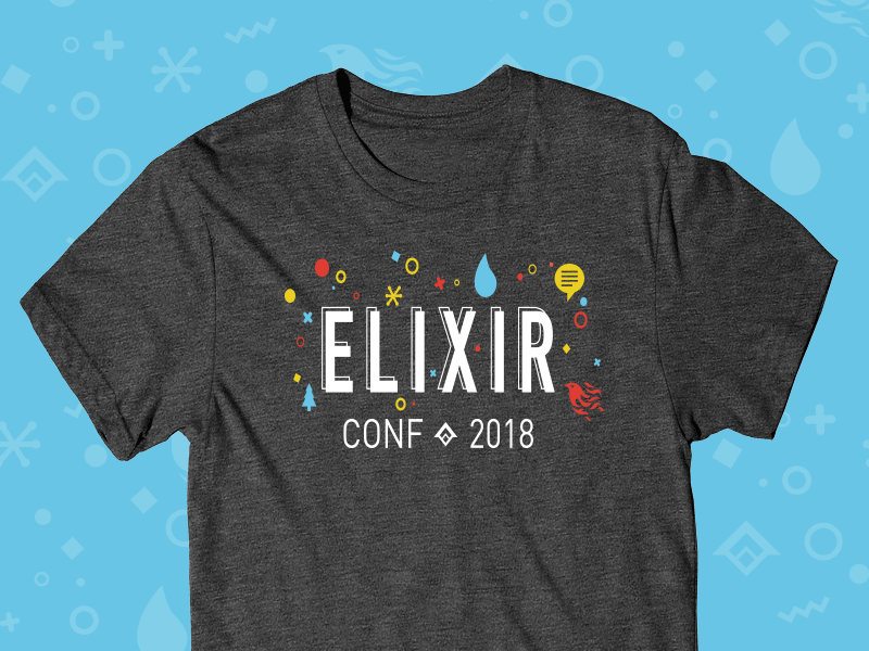 Elixer Conf T-Shirt design gaslight tshirt typography vector