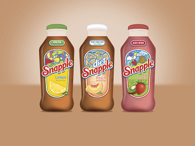 Snapple Redesign Concept branding design illustration packaging packaging design