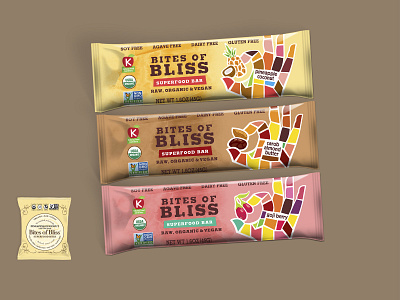 Bites of Bliss branding design illustration packaging packaging design