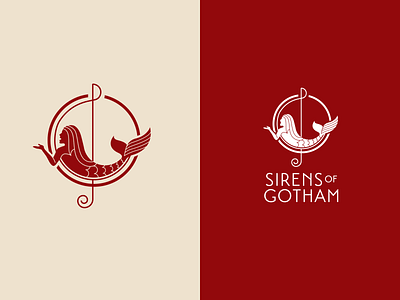 Sirens Of Gotham Logo art direction design illustration logo