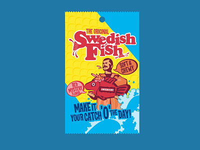 Swedish Fish art direction branding design illustration packaging design