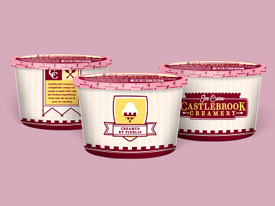 Castlebrook Creamery art direction branding design illustration logo packaging design
