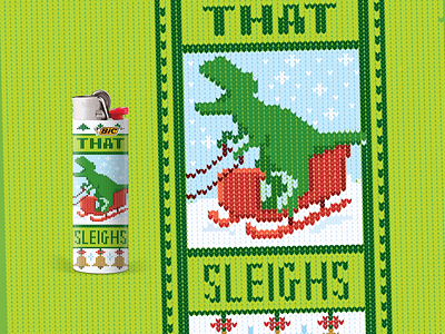 Ugly Holiday Sweater lighter wrap illustration
