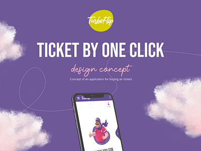 Flight app Concept art branding character concept illustration typography ui ux