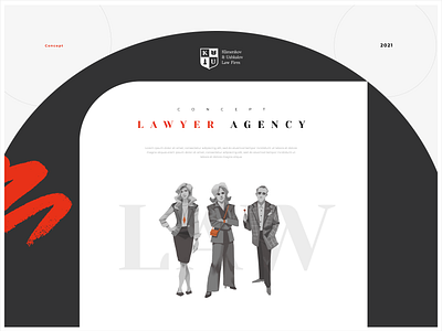 Concept for the Law agency art character concept design illustration logo typography ui