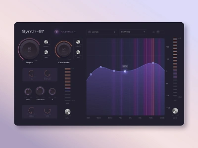 Music VST Plugin dashboard fireart fireart studio typography ui ux