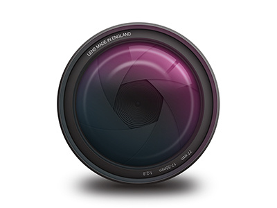 Lens (WIP) camera icon iconography lens shutter wip