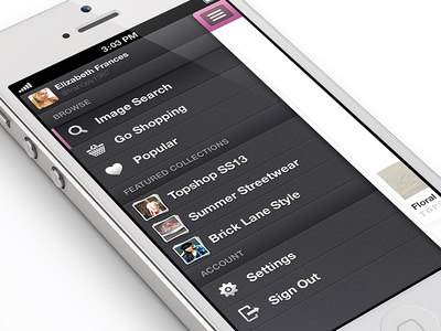 Chicly Side Menu