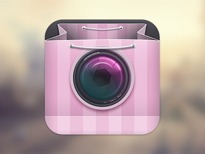 Chicly App Icon app app icon camera colour icon ios ios icon iphone app lens ui