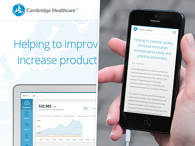 Responsive Corporate Site corporate data design healthcare medical mobile responsive website