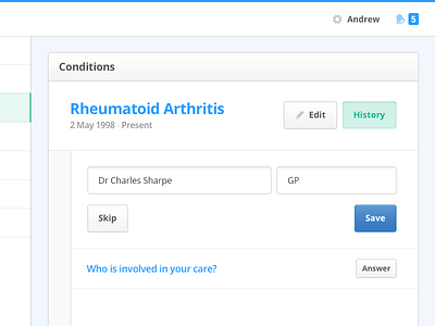 User Flow: Adding a Condition