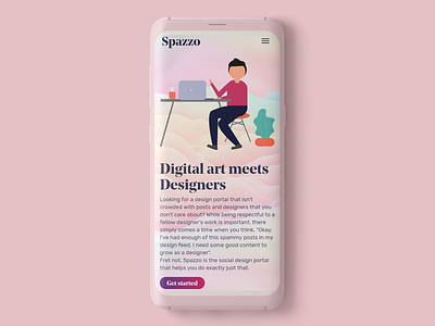 Samsung s9 mockup for Spazzo mock up uidesign uitrends uiux webdesign