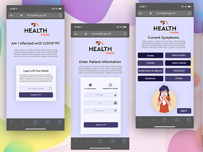 Corona Virus Mobile Web App - 1 corona coronavirus covid covid 19 covid19 design lka sri lanka ui web