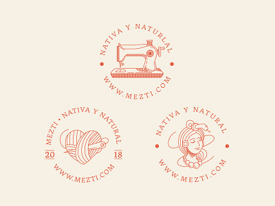 Mezti - Brand Stamps brand brand system branding design handmade illustration logo stamps tipo tuani vector