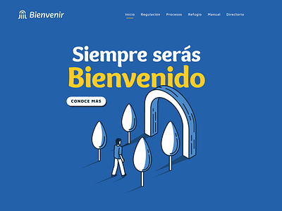 Bienvenir - Web brand design illustration tipo tuani typography ui vector