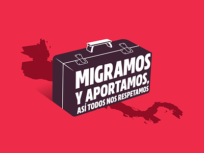 Migrant Day - Illustration america art migrant tipo-tuani typography vector wallet