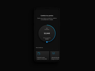 Dashboard control concept - Darkmode