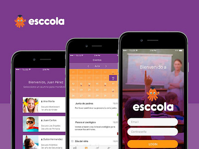 Esccola app app design ui design ux design