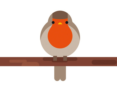 Robin bird robin roodborstje simple design