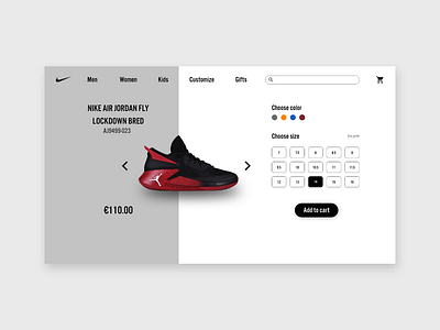 Nike Jordan e-commerce challenge design e comerce jordan minimalism nike shop sneakers ui ui deisgn uidesign ux