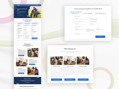 USPS address form varients address change address form varients photoshop ui uidesing usps
