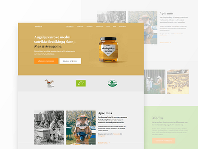 Medukis apiary website design