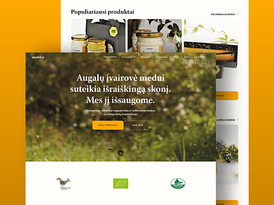 Ecomerce website design for business apiary branding business clean commerce design ecommerce honey landing page minimal online shop products ui ux website