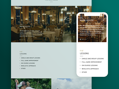 Responsive web design for luxury business