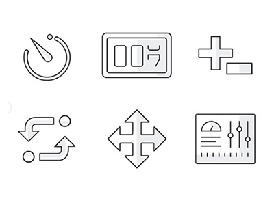 Technical icons icons illustration technical vector