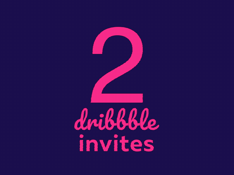 2x Dribbble Invites (Glitch)