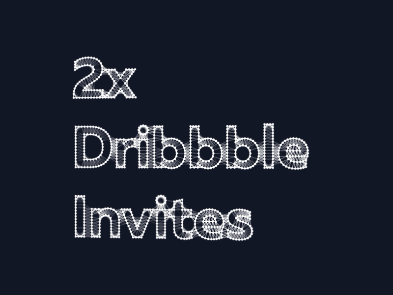 2x Dribbble Invites (plexus) after affects animation design digital dribbble invite dribble invites gif giveaway invation invite giveaway motion motion design motiondesign plexus text animation