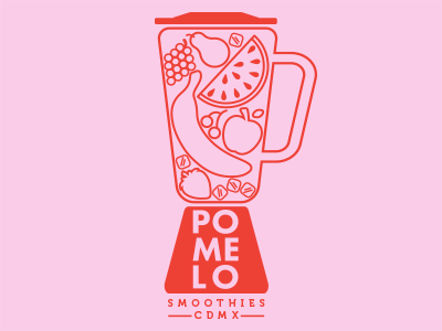 Pomelo Smoothies design illustration