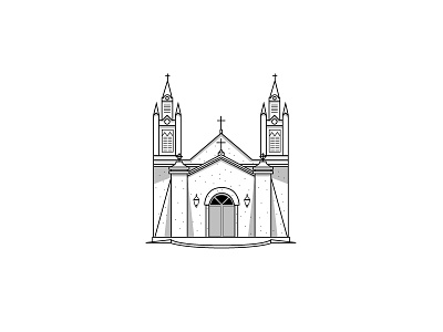 Albuquerque Illustration #2 branding church classic guide illustration lines minimal new mexico