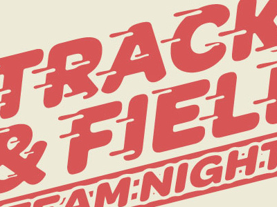 Track & Field branding logo track typography