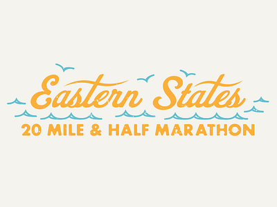 Eastern States 20 branding logo road race typography