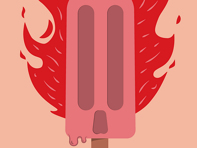 Popsiskull graphic design illustration popsicles