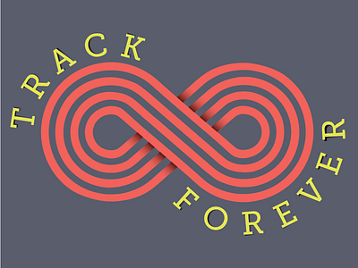 Track Forever branding graphic design track field