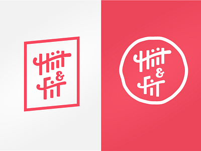 Hiit & Fit branding hiit logo typography