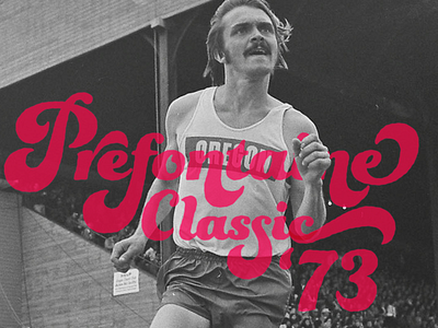 Pre Classic logo prefontaine running app typography