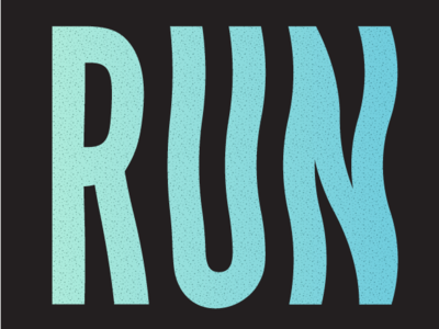 Run running typography