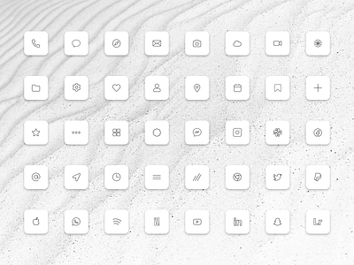 iOS 14 Light icon set design icon icon design icon pack icon set icondesign iconography icons icons pack icons set light light ui minimalism vector vector art