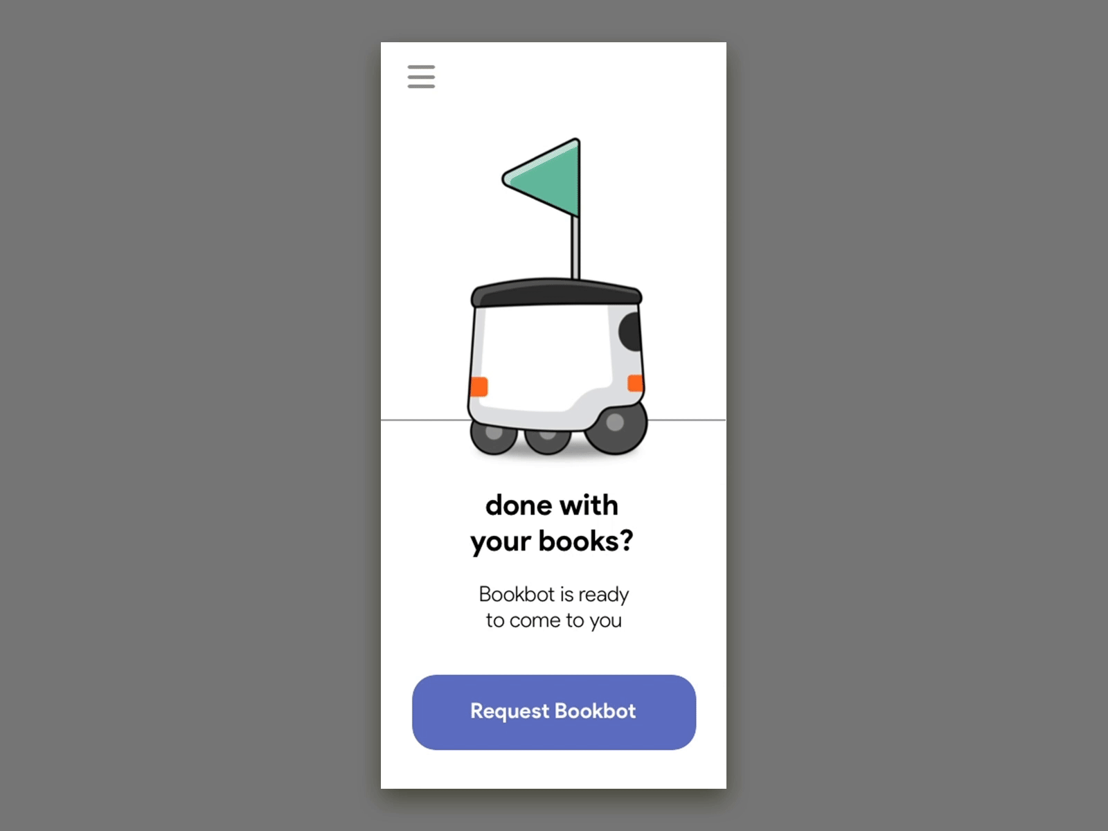 Google Bookbot animated animation app flash message ios motion robot ui
