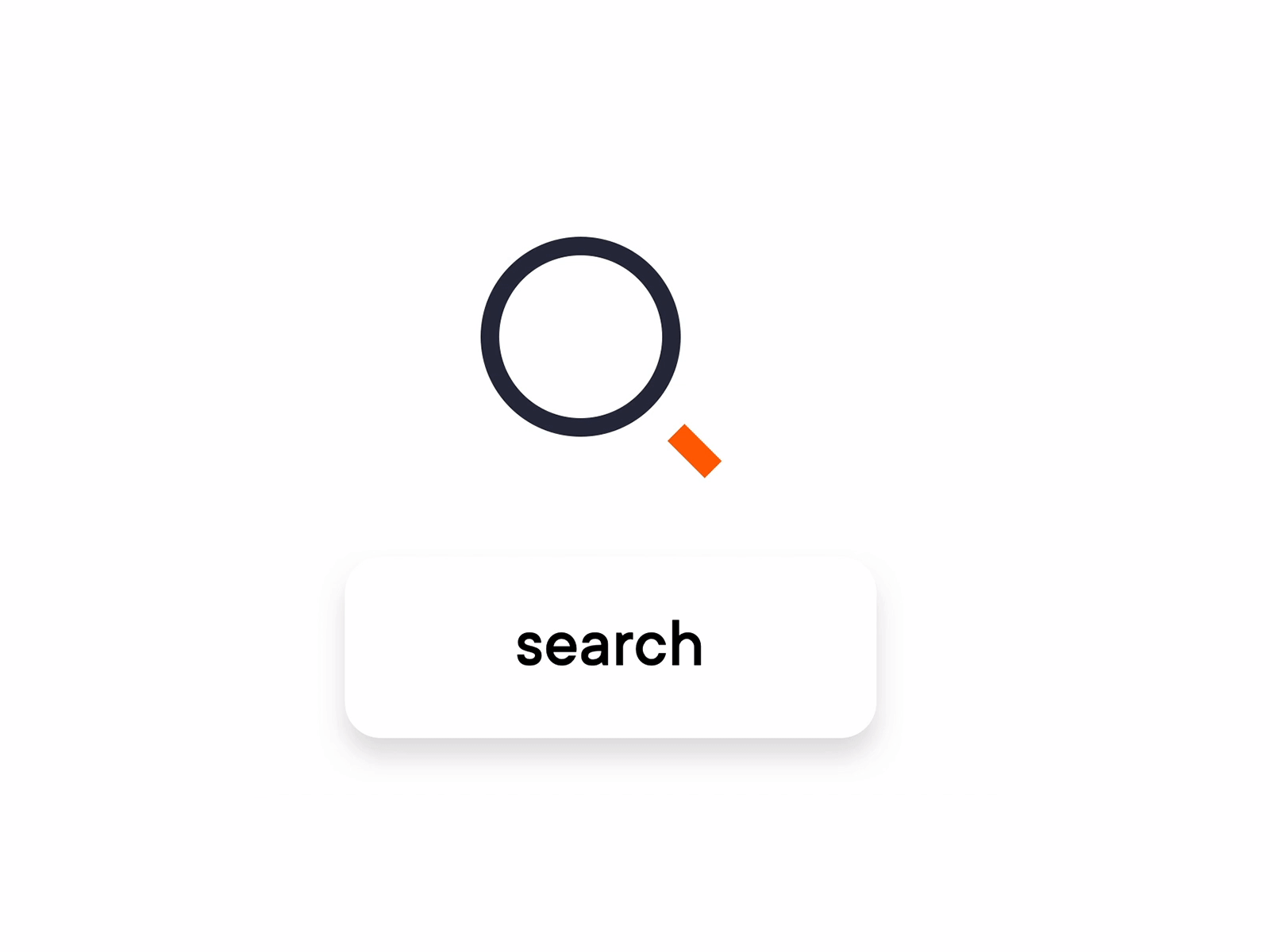 Rebound search animation animation clean design motion design motiongraphics rebound search ui