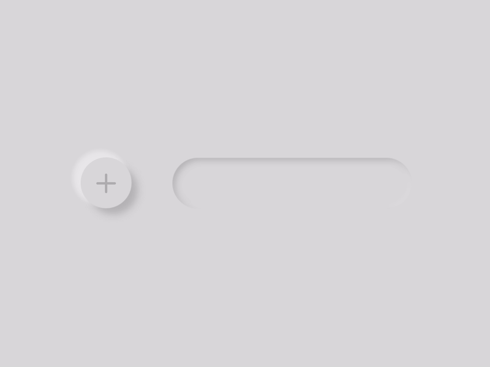 Neomorphic add button animated button clean dark design motion neomorphic neomorphism ui