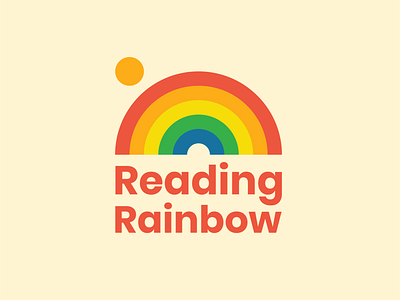 Reading Rainbow logo concept kids kids book logo logo design logotype rainbow rainbows reading rainbow retro throwback vintage