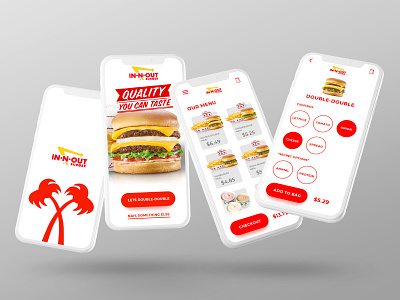 in n out order app app application branding fast food app fastfood fastfood app food app in and out in n out inandout innout ios mobile mobile app design mobile order ordering ui ux