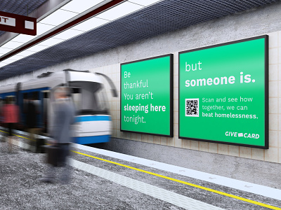 Give Card Subway Ad advertising branding clean design graphic graphic design graphicdesign mockup mockups photoshop poster subway