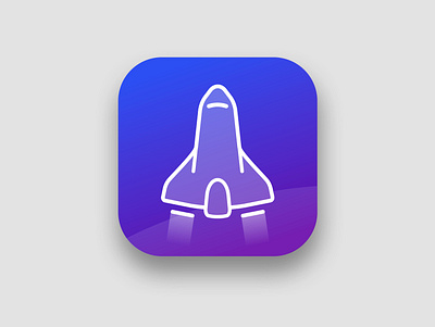 Daily UI 005 App Icon app clean daily ui 005 dark design ios mobile space travel ui ux