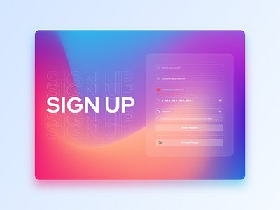 DailyUI #001 - Sign up